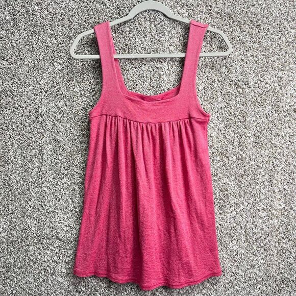 Michael Stars Tank Top Women’s OS Pink Shimmery Babydoll - Picture 1 of 4